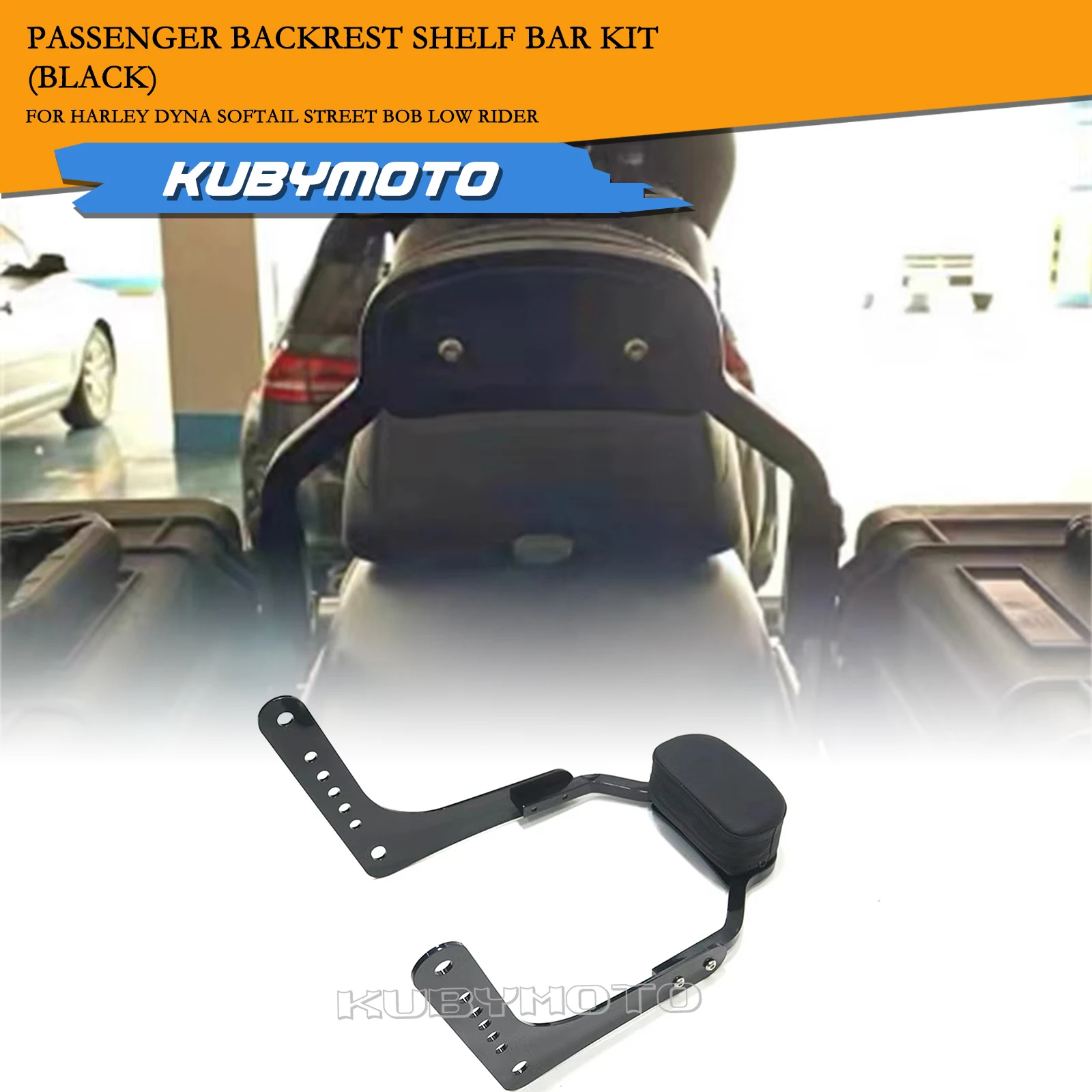 

Motorcycle Rear Passenger Backrest Seat Bar Luggage Rack For Harley Davidson Dyna Softail Street Bob