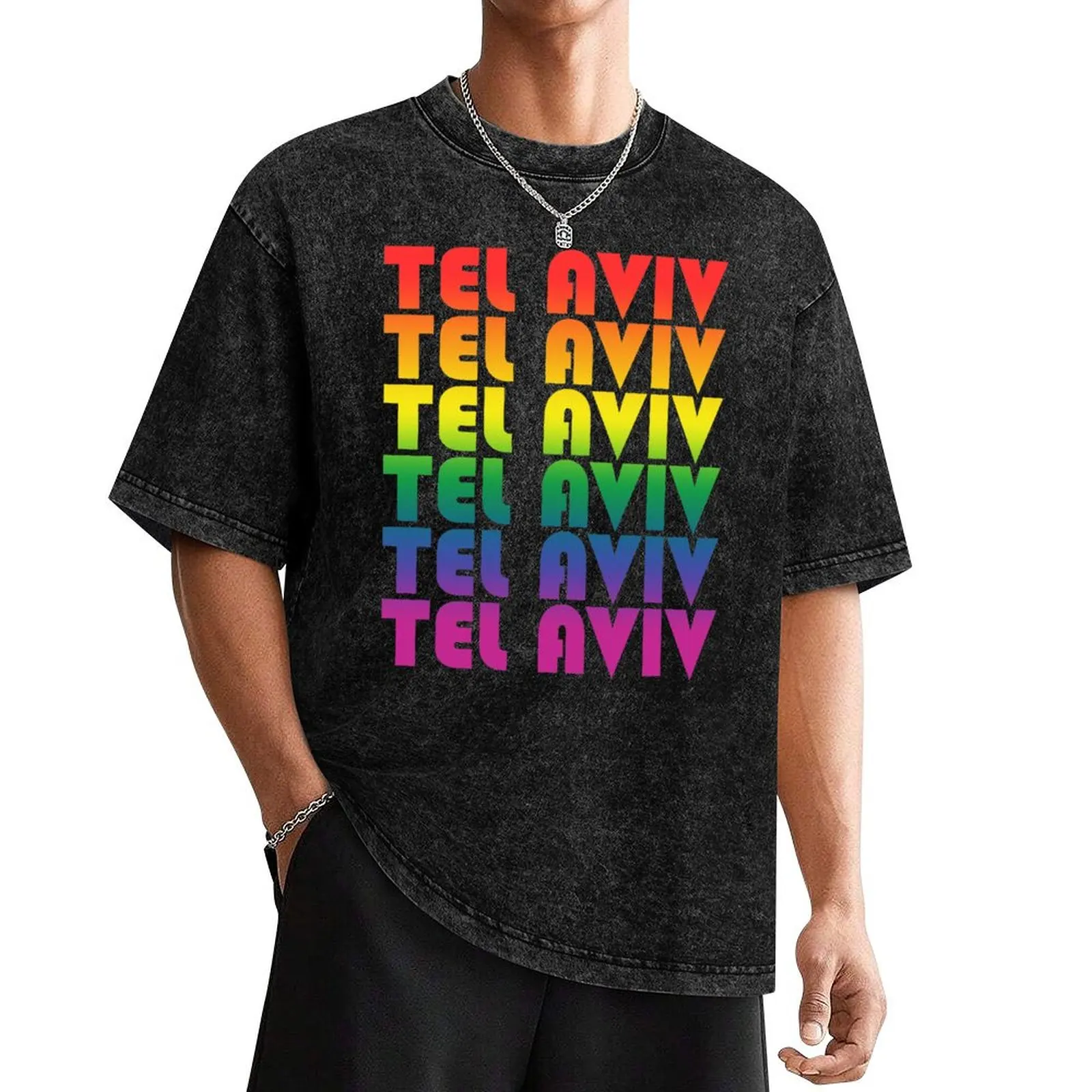 

Tel Aviv holiday.Lgbt friendly trip T-Shirt Anime t-shirt fashion shirts anime clothes t shirts for men pack