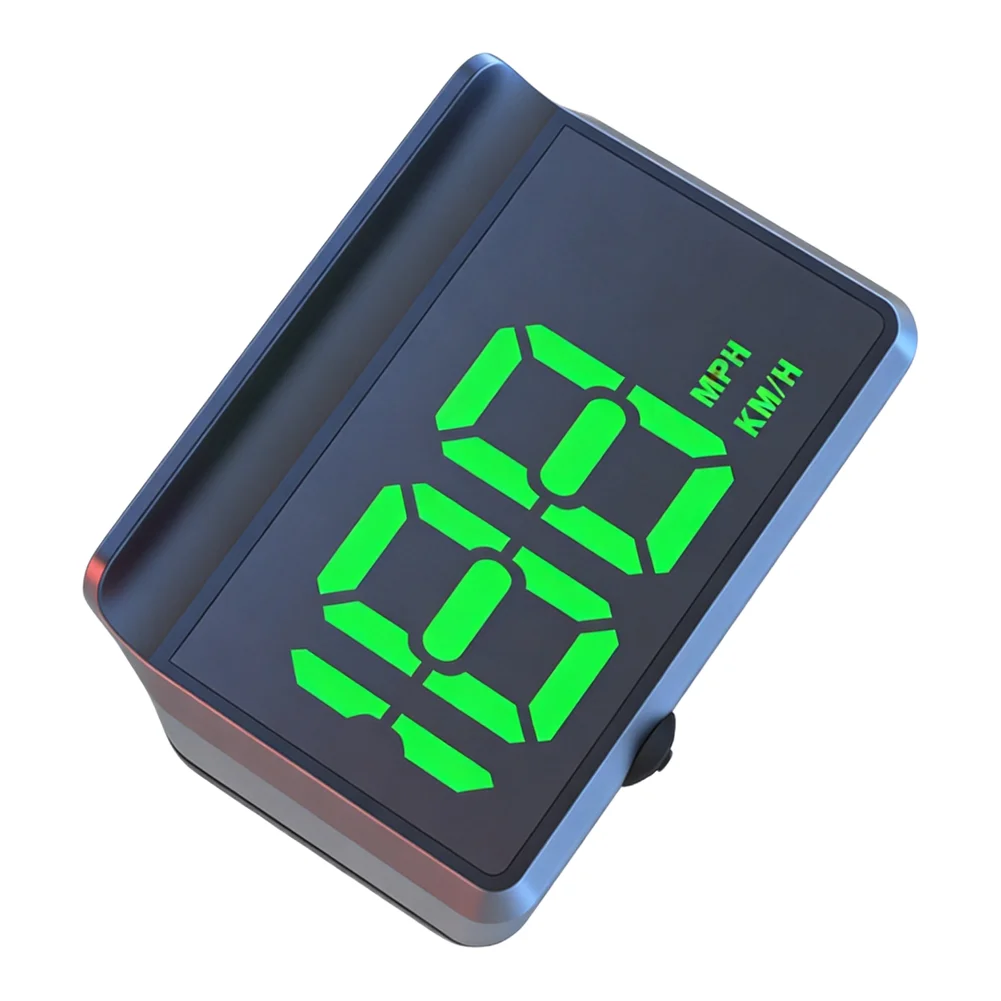 Head Up Display GPS HUD Digital Speed Meter with Automatic Light Sensing and Three Stage Speed Alarm for Automotive Use