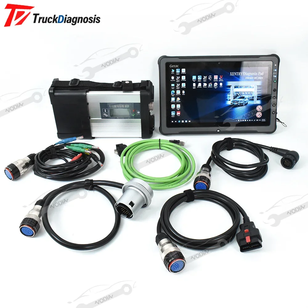 for mb star c5 diagnostic For benz car truck diagnostic tool MB Star Xen-try das wis MB Star C5 Multiplexer and F110Tablet