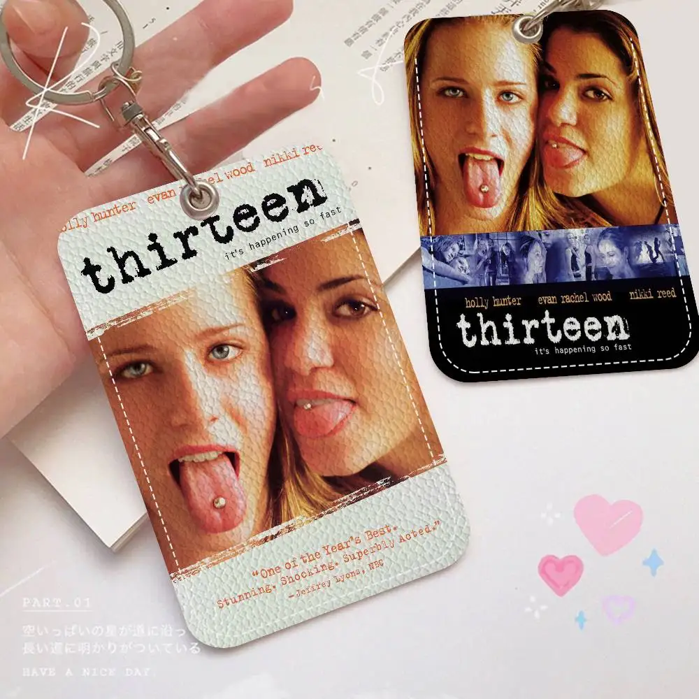 ثلاثة عشر سلسلة مفاتيح حامل أفلام الفيلم مع سلسلة مفاتيح لبطاقة الوصول وبطاقة الحافلة وبطاقة الائتمان وبطاقة الهوية البنك #4