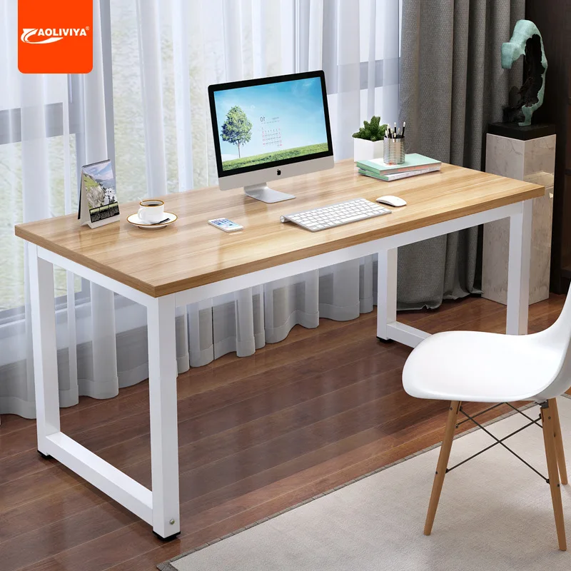 

Aoliviya Computer Desk Desktop Simple Desk Home Study Workbench Bedroom Simple Long Table Office Rectangular Table