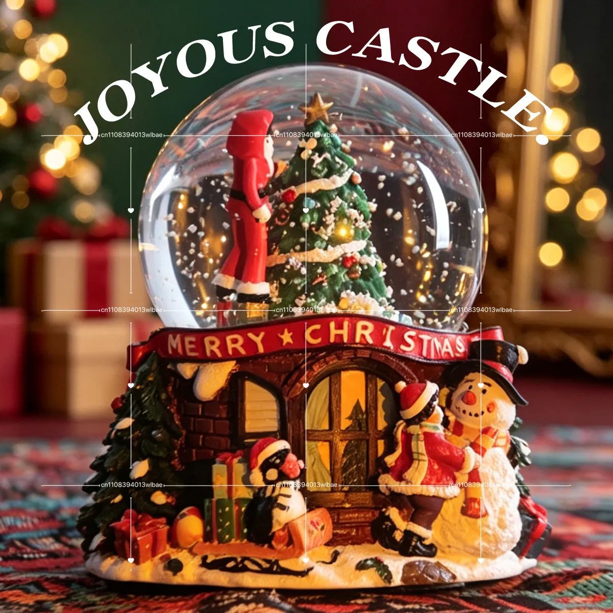 Crystal Ball Santa Claus Snowflake Tree Music Box Music Box Christmas High-end Birthday Gift