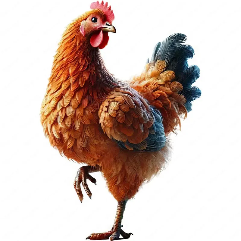 

T2114#Farm Chicken Toilet Stickers, Bright Wall for Home, Cabinet, Door,Refrigerator Decoration, Vinyl Car Decals