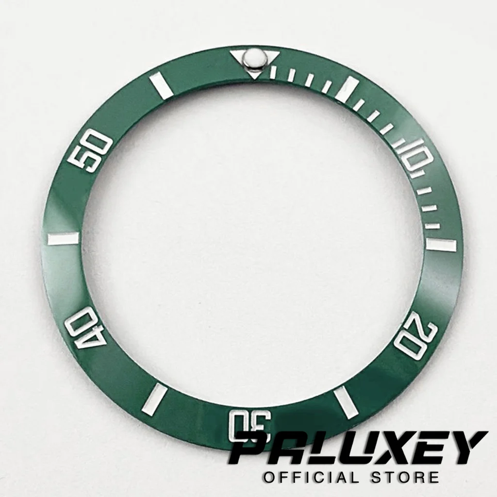 Blue BGW9 Lume C3 Lume 38MM Luminous Black Blue Green Ceramics Bezel Sloping Diving Watch Insert Fit Sub Watch Case Insert Ring