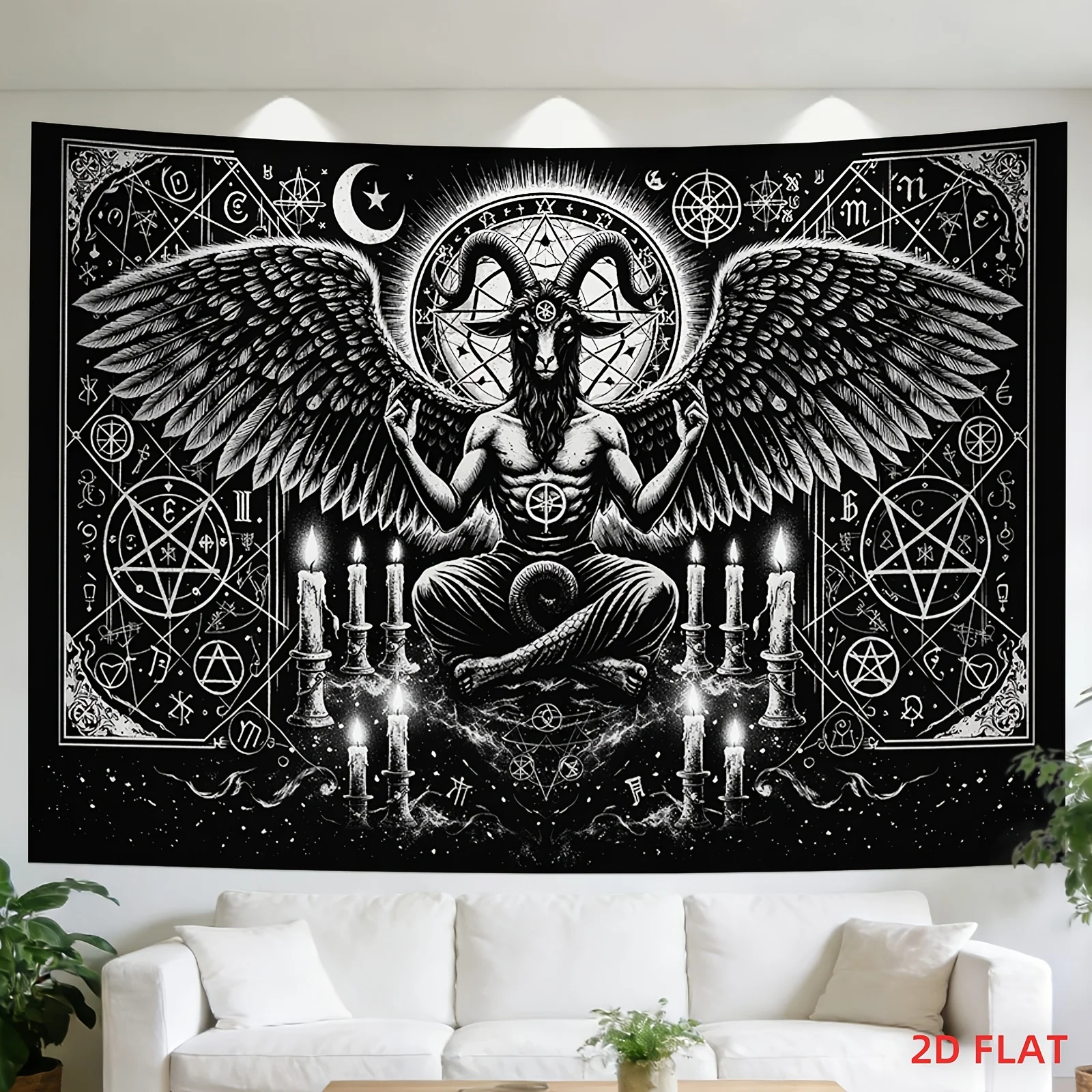 Astrology Tapestry Wall Hanging Occult Zodiac Celestial Mystic Decor Witchy Boho Bohemian Tarot Wall Art Gothic Deity Poster