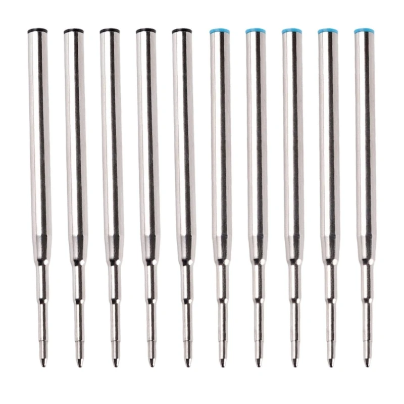 U2JE Pack of Metal Ballpoint Pen Refills, Replaceable 2 Color Refills, 1Mm Point Pen Refills, Ball Points Pen Refills
