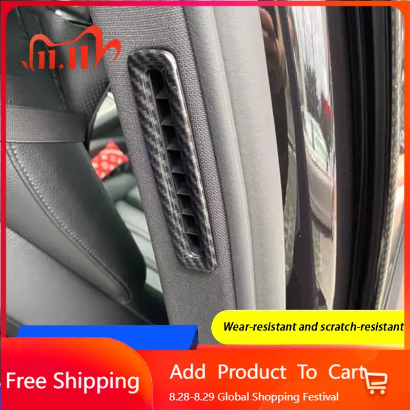 

Внутренние наклейки из АБС-пластика, салон автомобиля, B-стойка, рамка для выпуска воздуха, задняя наклейка для кондиционера, наклейка на выпускное отверстие для Porsche Panamera 970 9