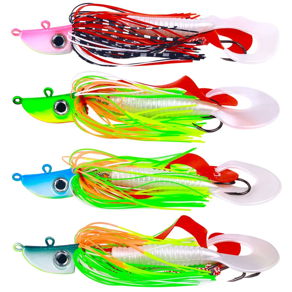 

Reinforced JIG Lead Head Beard Lure Snag Proof Crank Hook Fishing Bait for Bass Mandarin Fish Topmouth Culter Freshwater Fishing