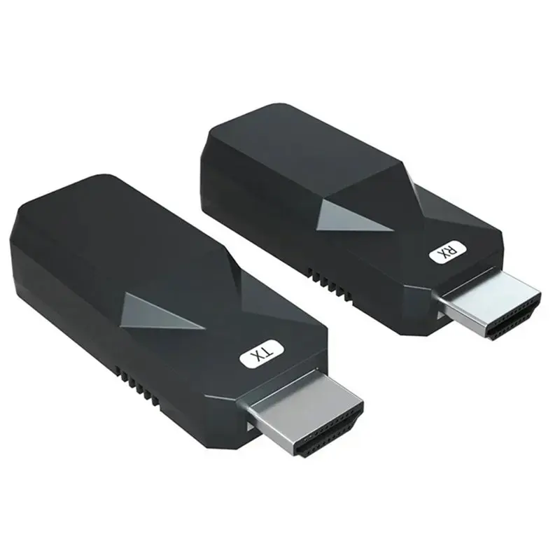 ビデオオーディオトランスミッターレシーバーエクステンダー50m-1080p-60hz対応、ラップトップモニターディスプレイ用