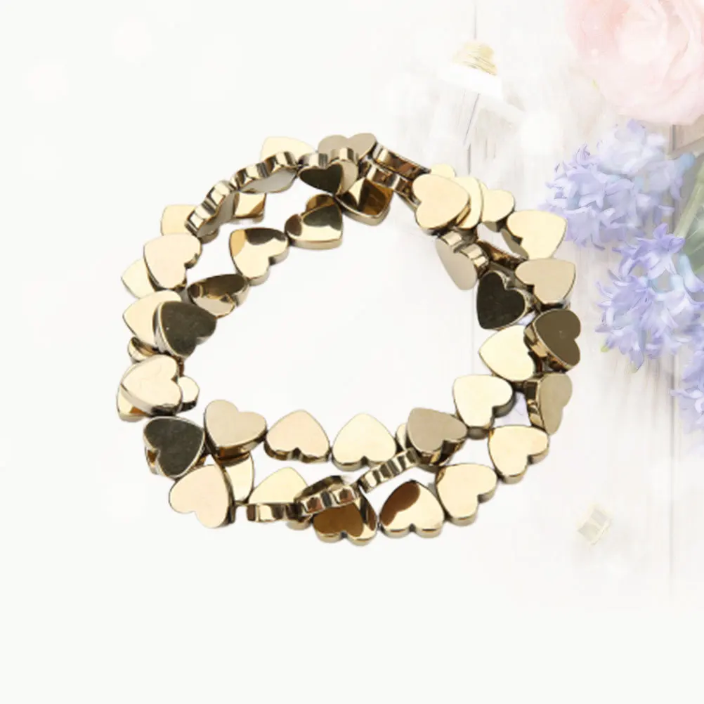 

Necklace Bracelet Jewelry Making Accessories Metal Spacer Beads Heart Shaped Small Cute Kawaii
