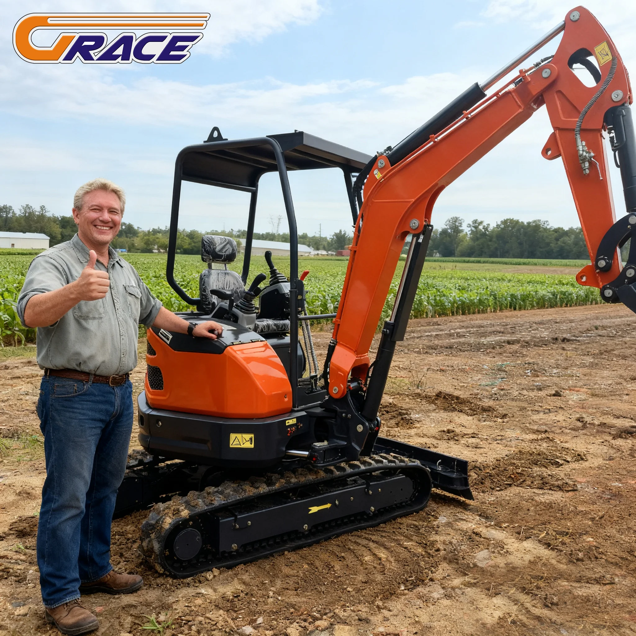 حار بيع حفارة صغيرة محرك EPA 1.8 طن الزاحف مايكرو حفار 1 طن 1.5 طن مزرعة هيدروليكية حفارة صغيرة للبيع