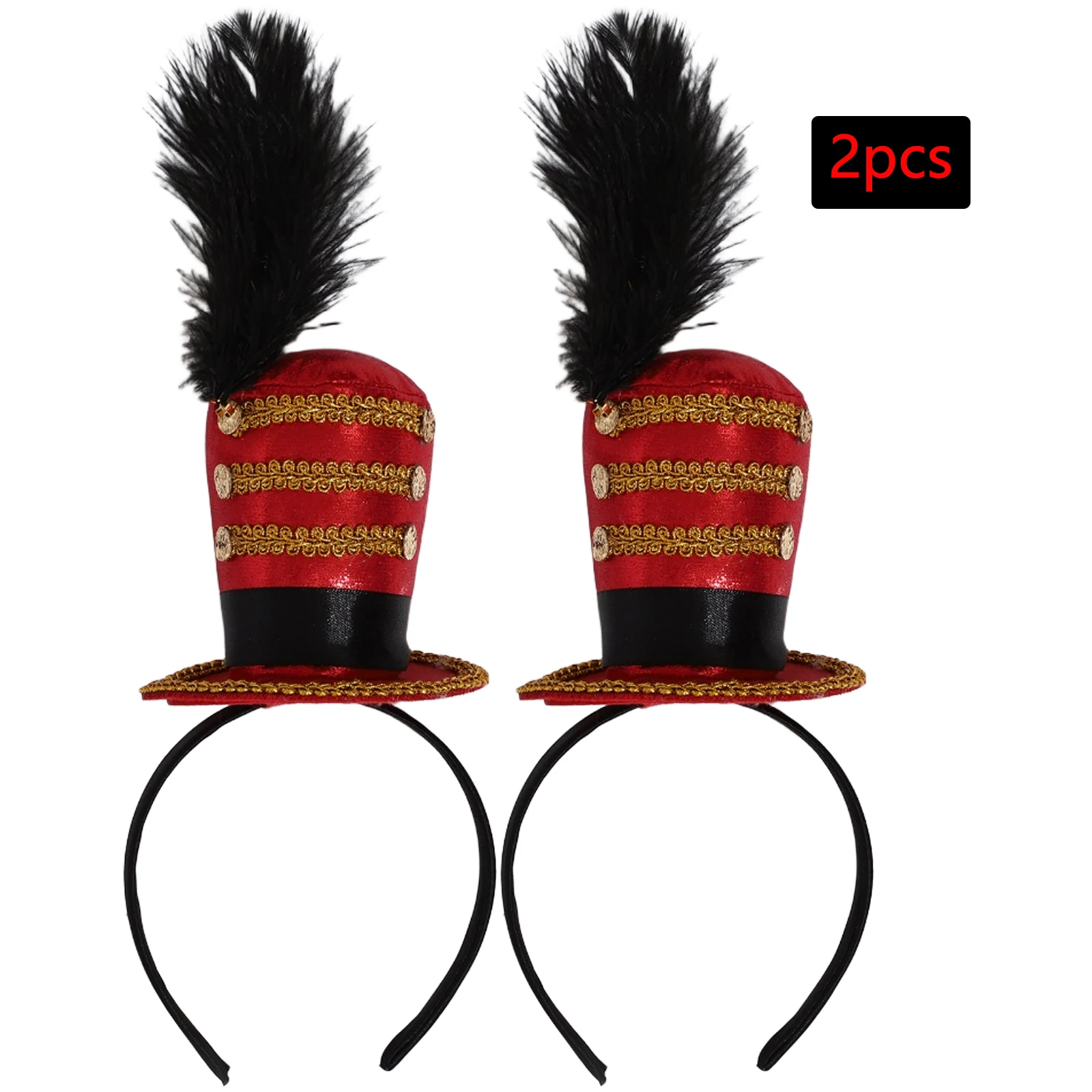 

Adult Girls Fascinators Mini Top Hat Ringmaster Circus Hair Hoop Headband Halloween Tea Party Xmas New Year Stage Performance