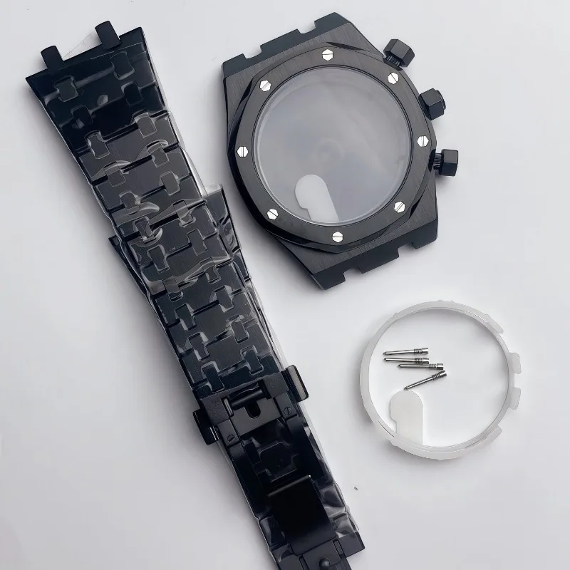 

Six-pin case strap trinocular dial full set of sapphire glass for VK63 calibre watch modification accessories