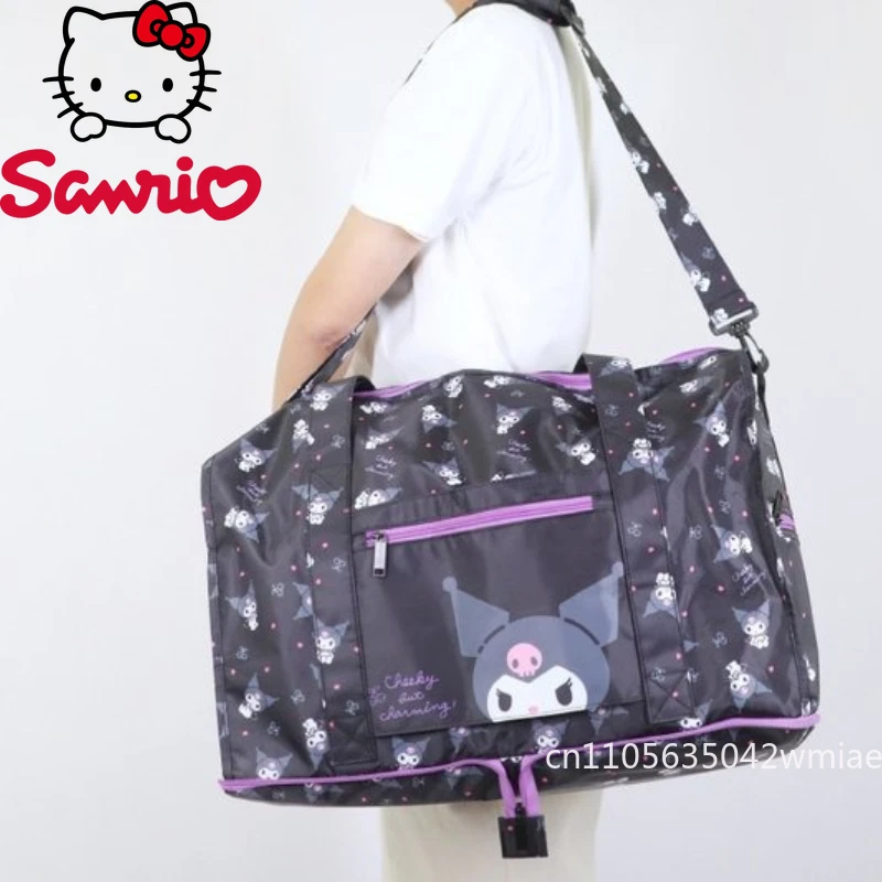 Kulomi New Foldable Travel Bag Fashionable High Quality Women's Storage Bag Cartoon Versatile Large Capacity Moving Luggage Bag