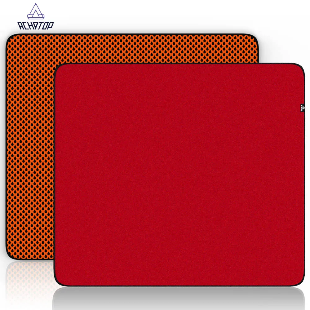 Achotop Speed Control Desk Pad Jacquard Mouse Pad 40x45CM Mousepad Double Anti-slip Mouse Mat Red Fine Particle Desk Mat