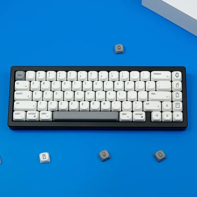 

MAC white minimalist keycap MOA/KOA highly sublimated customized mechanical keyboard cap 163 keys