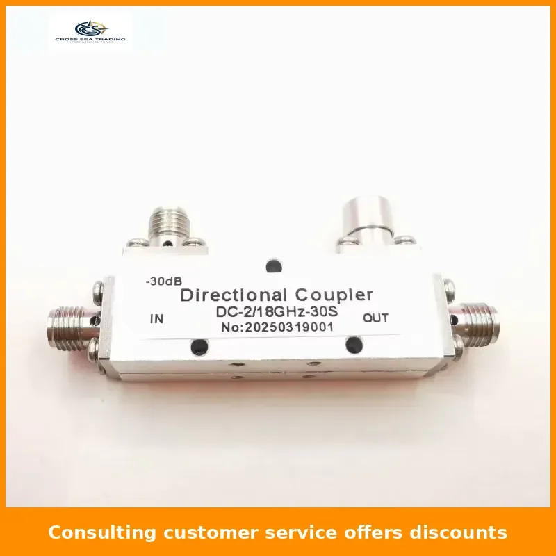 DC-2/18G-30S Directional Coupler – 2-18GHz, 30dB, 20W, SMA, Wideband for RF/Microwave