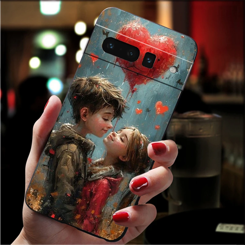 Love Art Painting Phone Case For Google Pixel 8 7 Pro 7a 6A 6 Pro Pixel 8A 4A 3A 4 XL Pixel 5 6 4 3 3A XL