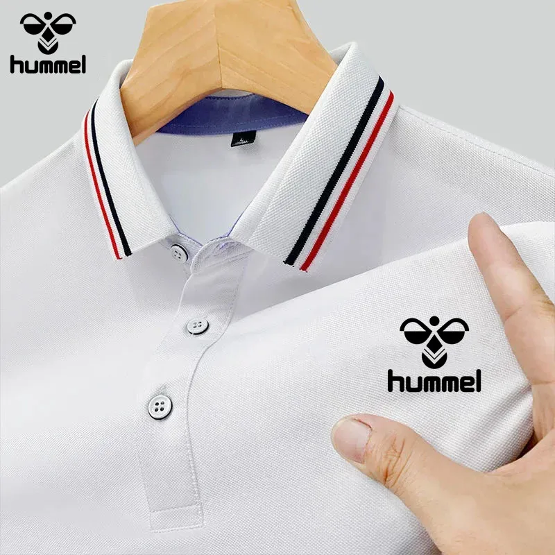 Buy HUMMEL2024 New Men\'s Polo Shirt, Summer T-shirt Casual Shirt, Short Sleeve Men\'s Shirt, Unisex Women\'s Polo Shirt, S-xxxxl