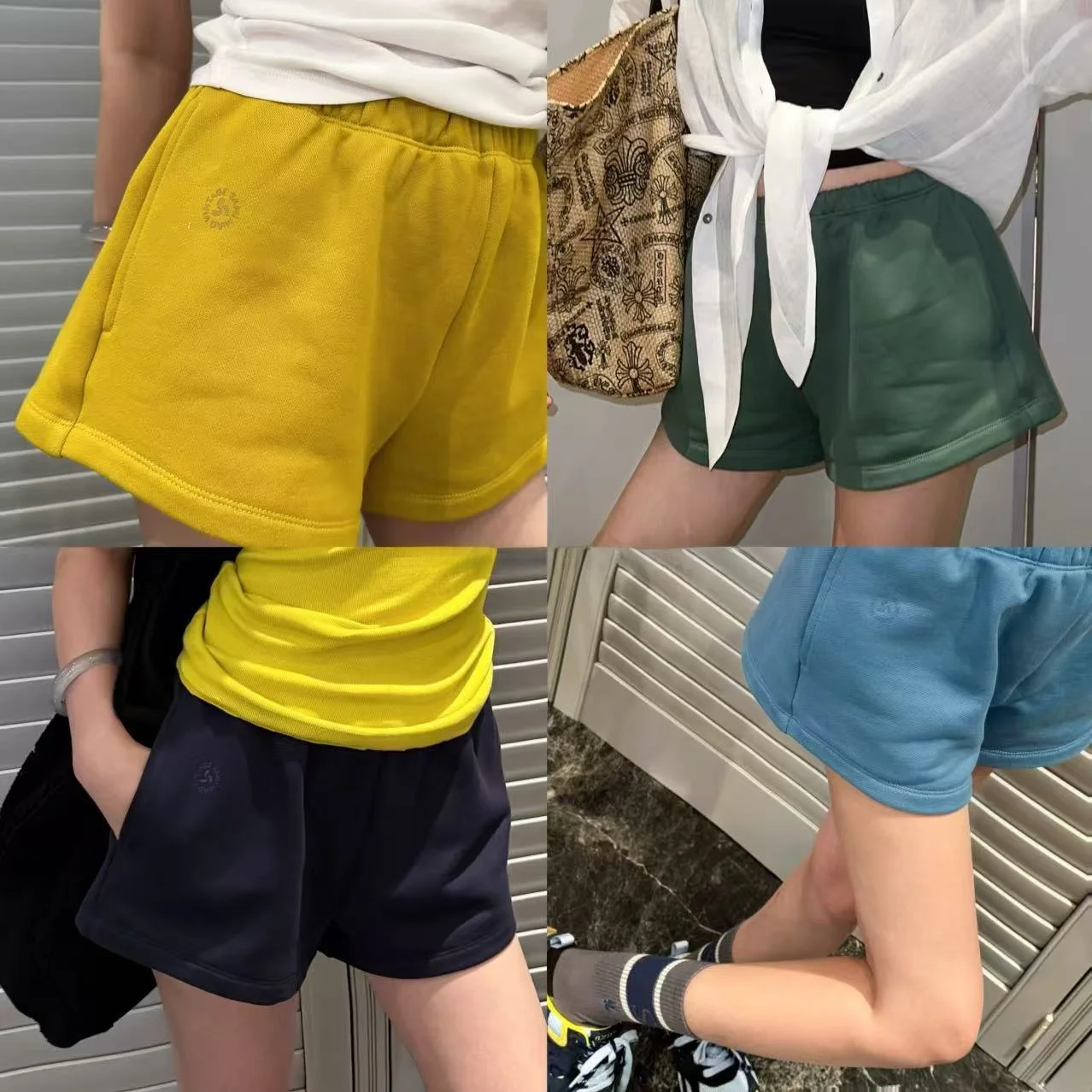 

Новые летние женские повседневные брюки с эластичной талией, однотонные, универсальные, с высокой талией, удобные, модные, трендовые