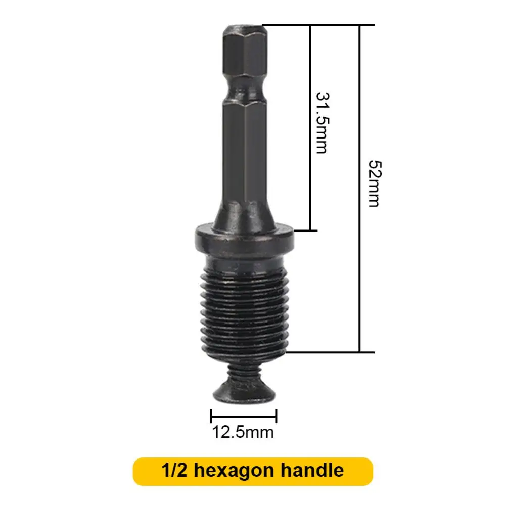 1/2 20UNF Hexagon Connecting Rod Adapter Hex Male Thread Screw Drilling Bits Accessory for Electric Drill Chuck