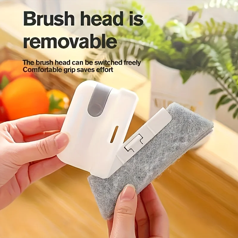 Set | Window Track Cleaning Brushes - Detachable Door And Window Sills, Glass Corner Cleaners, Plastic