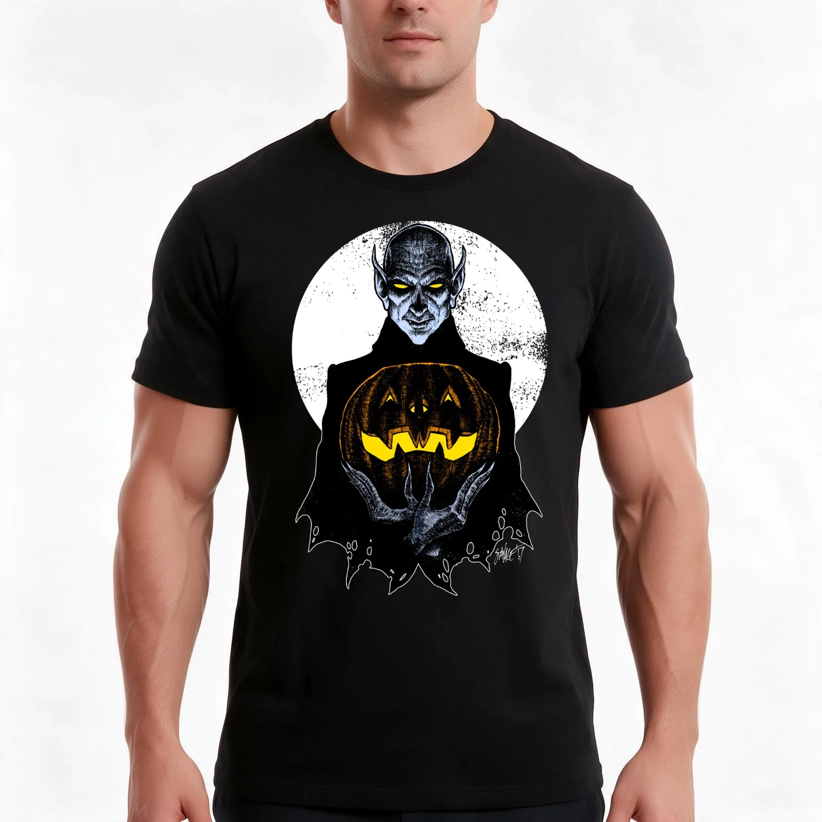 Monster Holiday: Vampire T-Shirt Summer Casual Cotton Tee Oversized Streetwear Tops Vintage Graphic Print Unisex Men Women