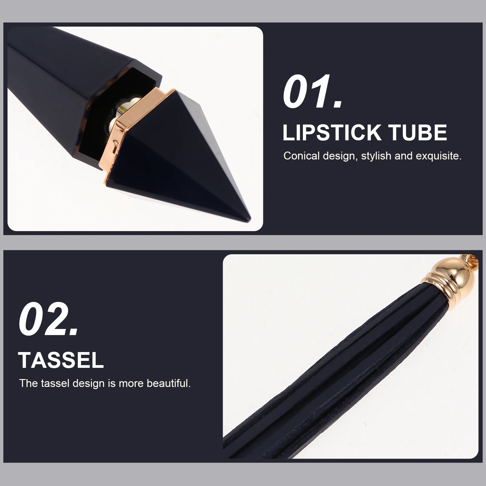 3 pezzi tubo vuoto per lucidalabbra formato da viaggio contenitore per balsamo per labbra ricaricabile a prova di perdite design con nappa per riporre oggetti fai da te piccolo