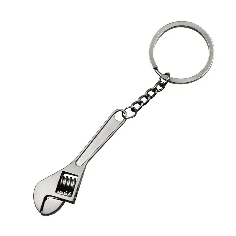 1Pcs Monkey Wrench Steel Mini Wrenches Portable Tool Short Shank Shifting Spanner Plumbing Key Ring Hand Tools