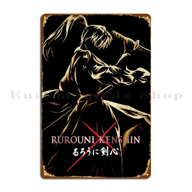 Ruroni Kenshin Art 1 Metal Plaque Wall Plaque Home Designs Wall Cave Club Party Tin Sign Poster