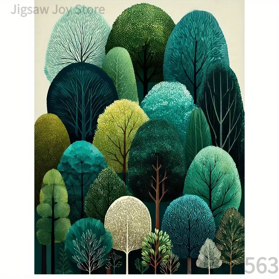 Adult Jigsaw Puzzle, Abstract Tree Art, Mountain Reflection Lake, Golden Lotus, Aurora Cabin Lake, 500-2000Pcs