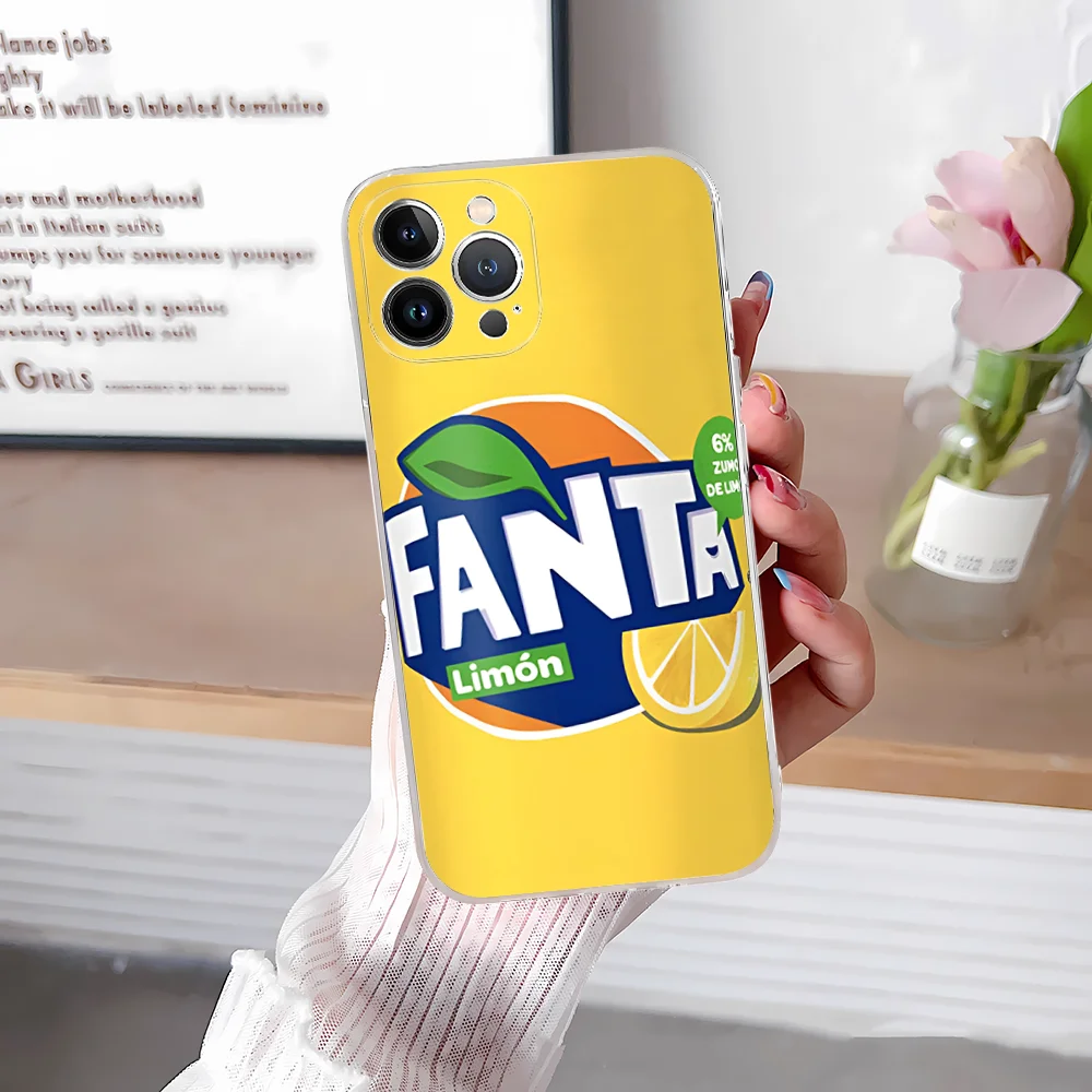 F-FantaS Drinks Grape Orange Mousepad Silicone Soft for iphone 15 14 13 12 11 Pro Mini XS MAX 8 7 6 Plus X XS XR Cover