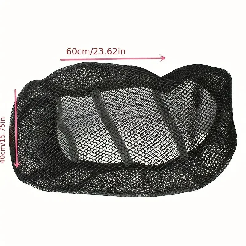 Motorcycle 3D Mesh Fabric Anti-skid Pad Scooter Seat Electric Bike Seat Cover Summer Breathable Covers Cushion Net Cover