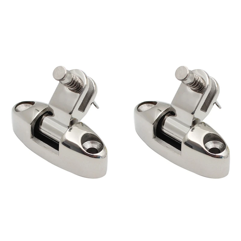 

2 Pack Stainless Steel 316 Marine Deck Hinges Spring Pin Gables Awning Replacement Accessories