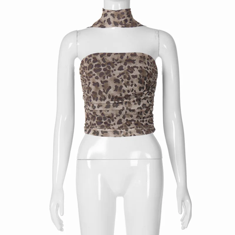 Summer New Leopard Print, Hot Girl Pure Desire, A Tube Top Slimming, Thin Vest