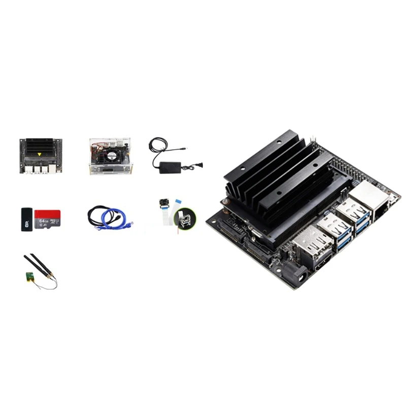 

For Jetson Nano 4GB B01 Version Motherboard Kit +TF Card Slot Deep Learning AI Development Board Platform In Stock (A)