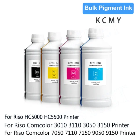 1000 ml kompatibel med Riso pigmentbläck för Riso HC5000 HC5500 Comcolor 3010 3110 3050 3150 7050 7110 7150 9050 9150 skrivare 10 best sales komfärg - №7