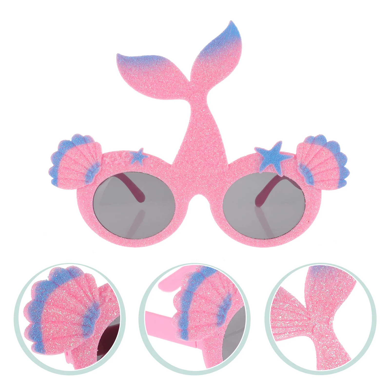 

Mermaid Sunglasses Unique Ocean Theme Funny Party Glasses for Adults Beach Wedding Shower Masquerade Holiday Gift
