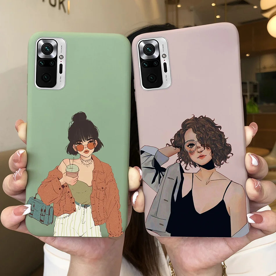 For Xiaomi Redmi Note 10 Case Love Heart Avocado Soft Silicone Cover Phone Case on Redmi Note 10S Note10 S Note 10 Pro Max Funda