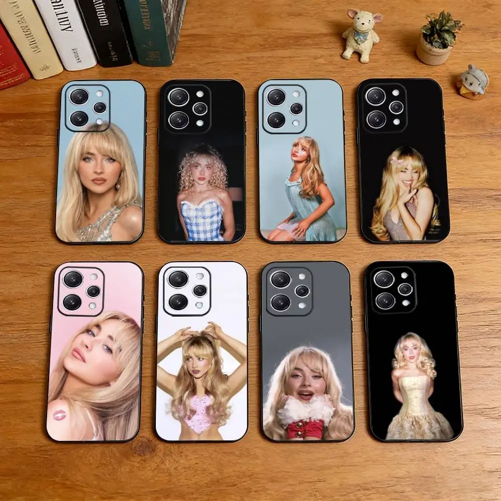 

S-Sabrina Carpenter Fashion Printed Phone Case Silicone Soft For IPhone 17 16 15 14 13 12 11 X XR Plus Pro Max Plus