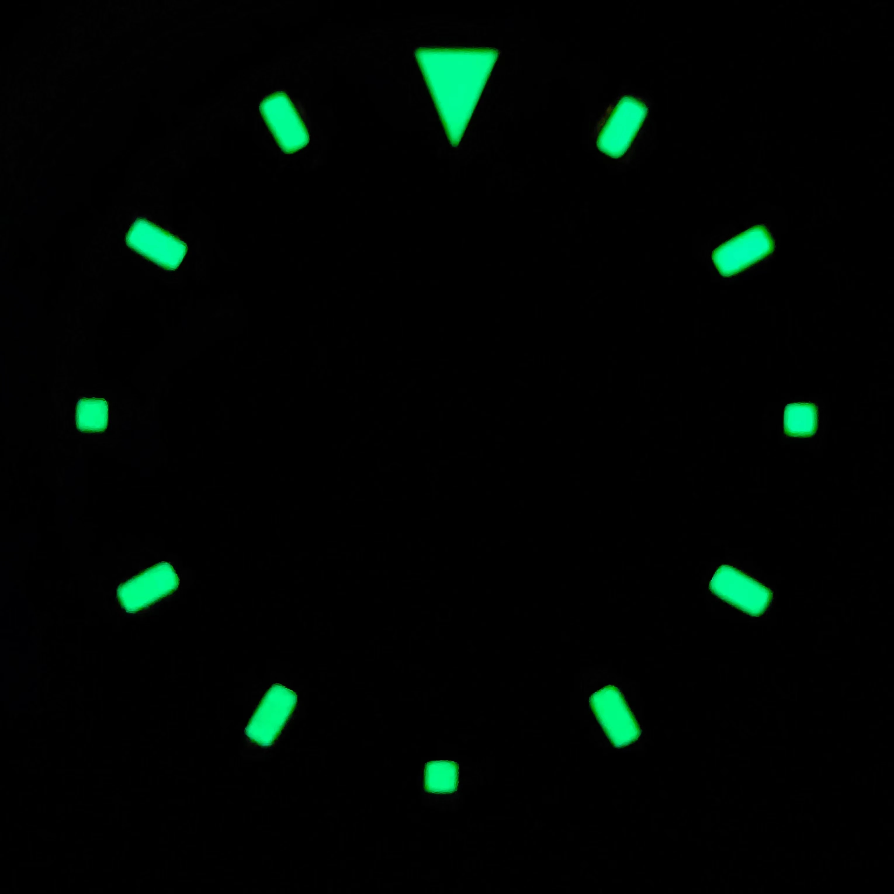 BLIGER 29.4mm Sky blue dial and 6- hand quartz movement Green luminous watch dial Suitable for VK63 quartz movement