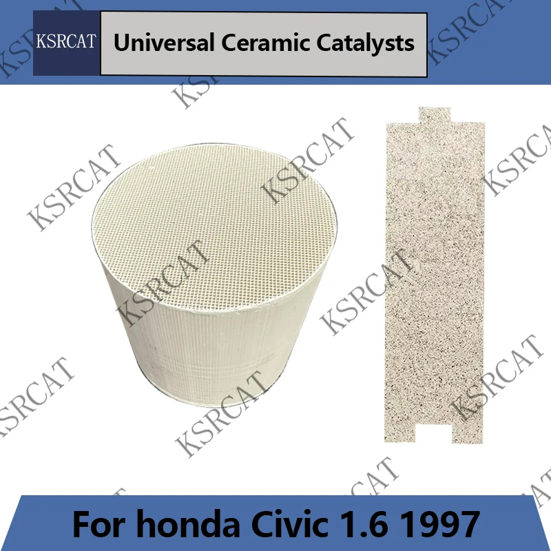

High flow 103*100mm Auto Engine Converter Catalytic Honeycomb Ceramic Catalyst Substrate Catalyst Support For honda Civic 1.6