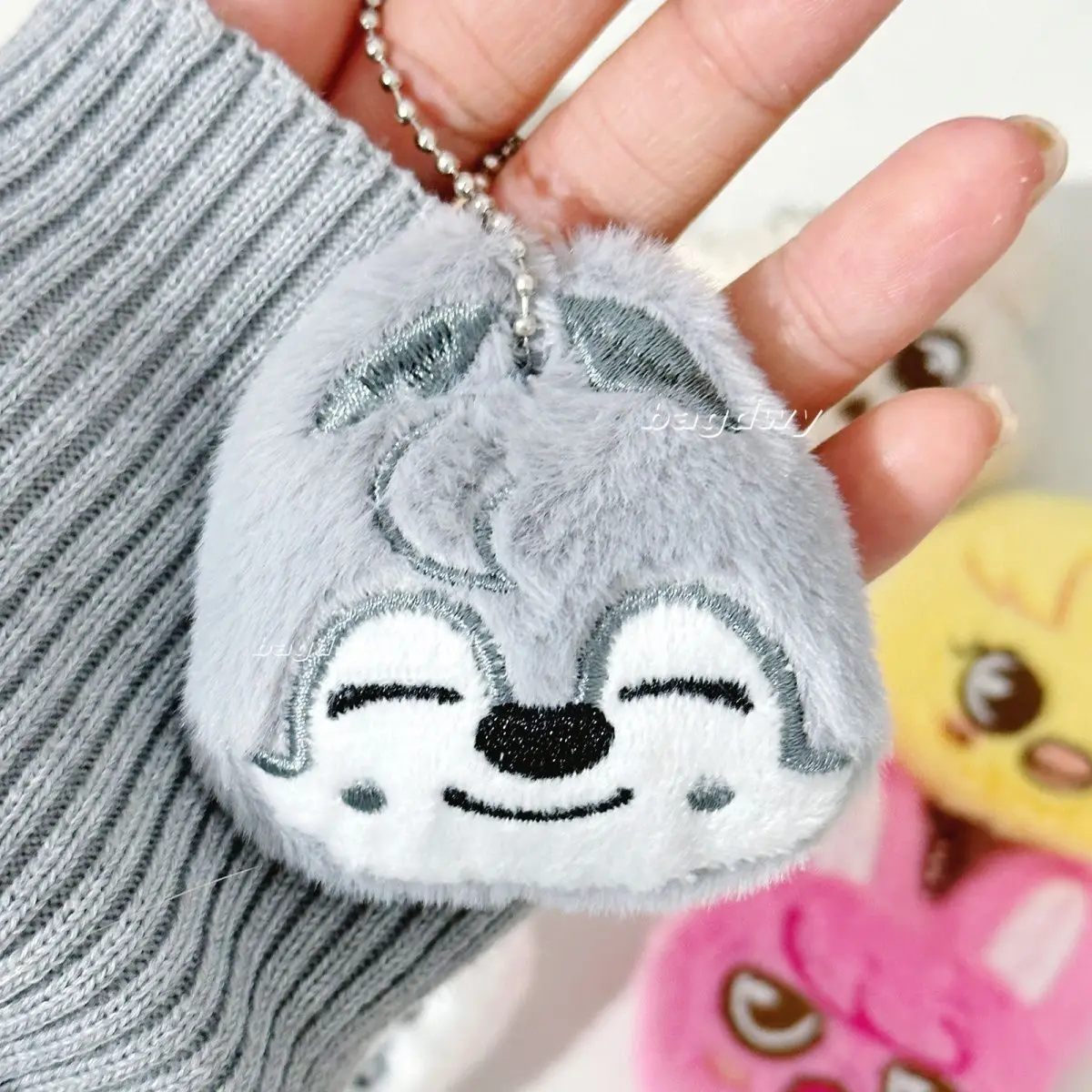 So cute new StrayKids plush pendant car keychain decoration SZKOO jiniret mini embellishment couple love gift bag decoration