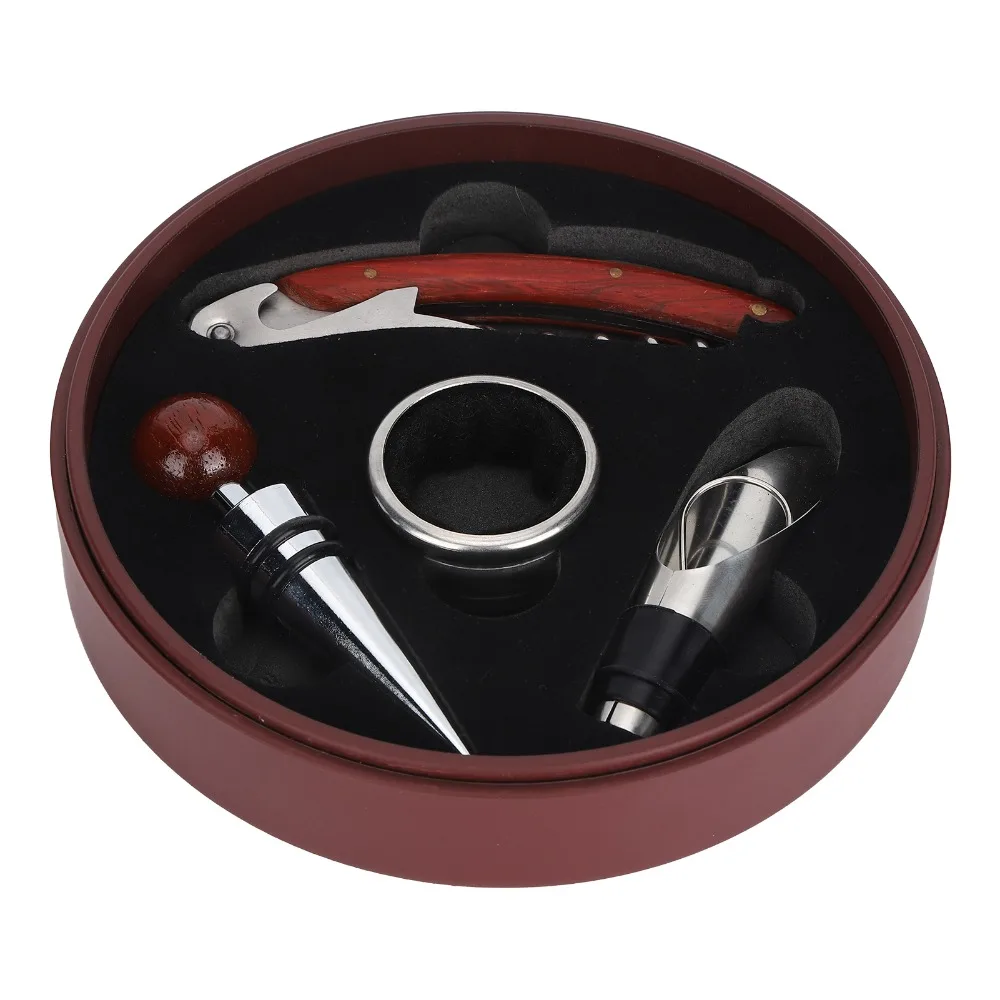 4 piece Portable Multi-Functional Wine Bottle Opener Kit Bottle Opener Set Multi-Functional Opener Kit Bartender