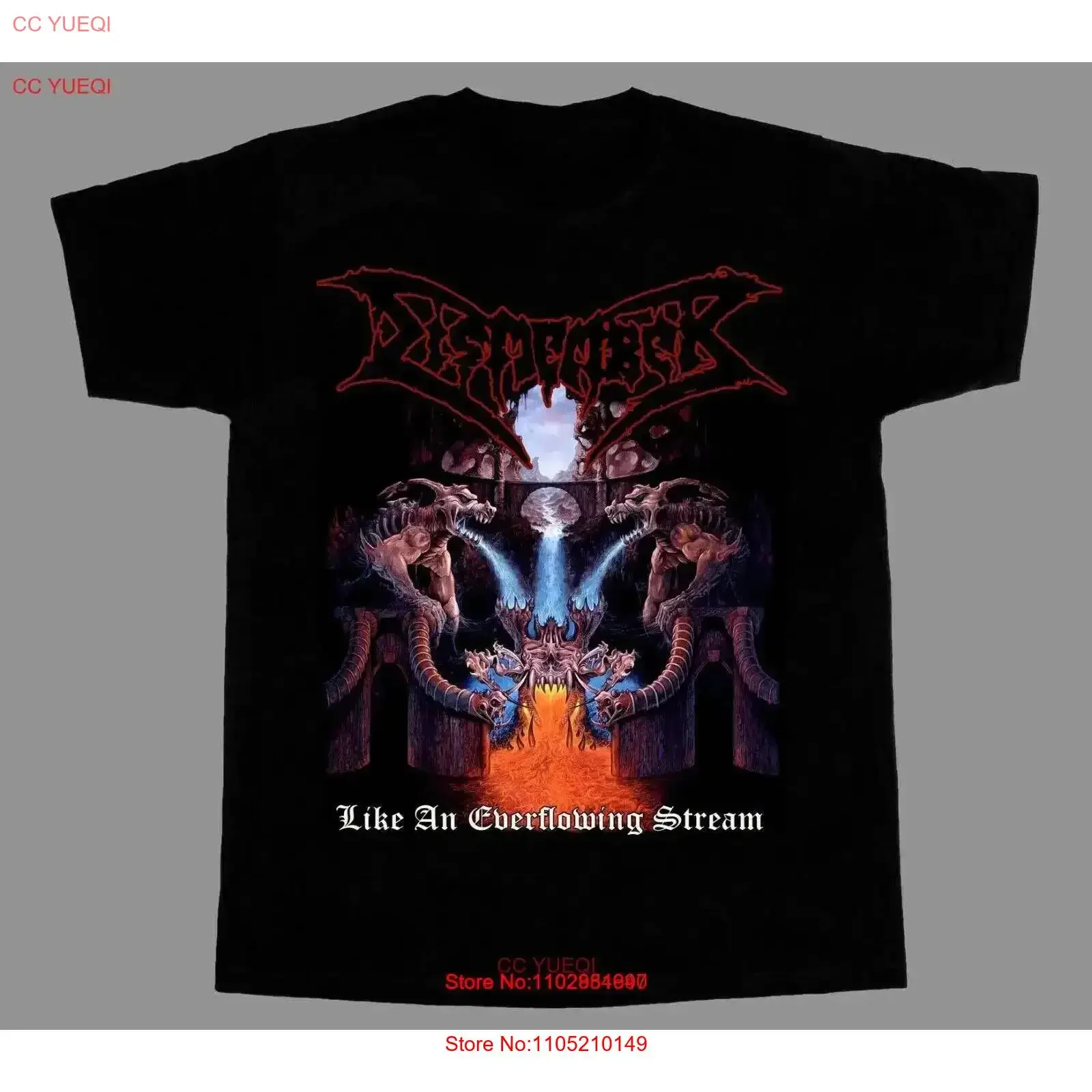 DISMEMBER LIKE AN EVERFLOWING STREAM NEW BLACK SLEEVE T SHIRT TOP TEE S 5XL vintage Washed Stretched Soft homme Breathable