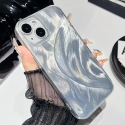 Luxury Camlet Pattern Laser Phone Case For iPhone 17 16 15 Pro Max 11 12 13 14 Plus 17 Air Fundas Shockproof Bumper Back Covers