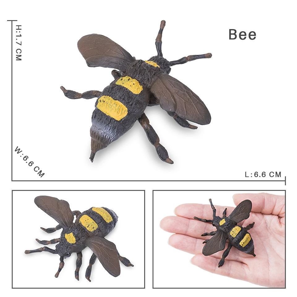 Simulation Biene Wespe Hornisse Wilde Insekten Tiere Modell Action-figuren Miniatur Bildung Sammlung Kind Spielzeug – Detail 9