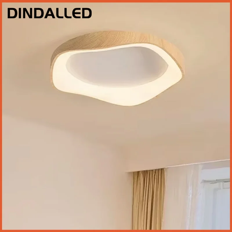 Modern Nordic Remote Control LED Ceiling Lamp for Bedroom Living Room Indoor Chandelier Home Lighting Fixture