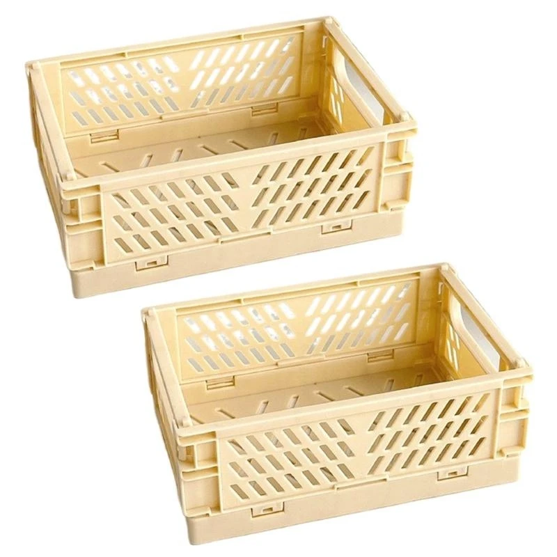 Desktop Organizers Mini Fodable Storage Baskets Small Collapsible Storage Basket